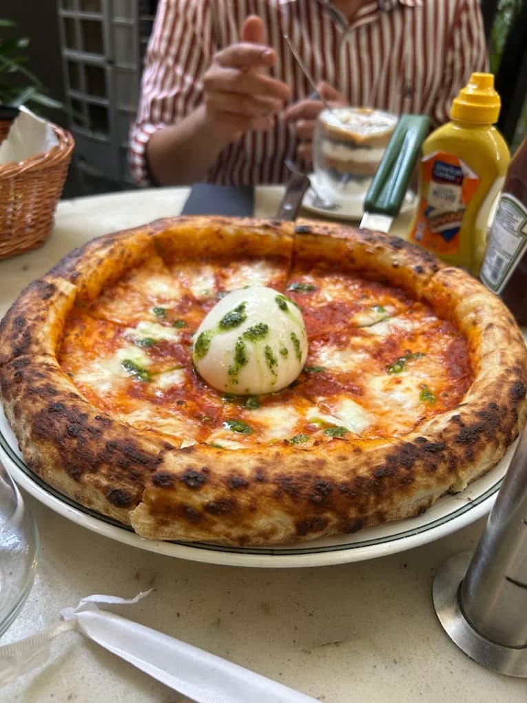 Santushti Whole Burrata Margherita Pizza